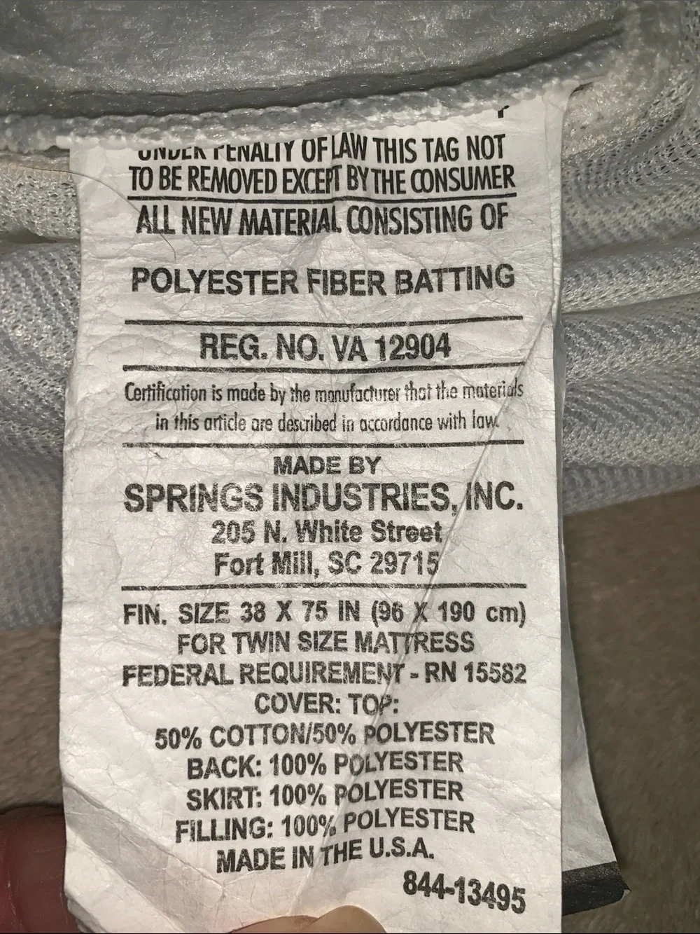 White Quilted Mattress Pad Topper